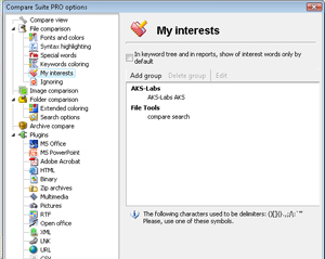 Select Options command in Tools menu. Then click to the "My Interests" tag. "My Interests" will appear